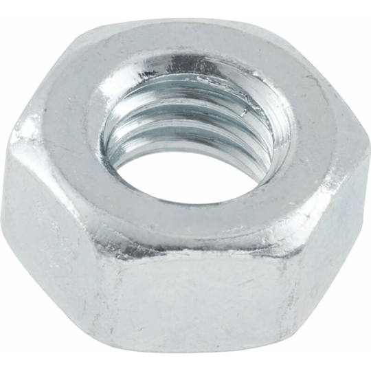 M6 Steel Hex Full Nut bzp- you get 250 - Qualfast