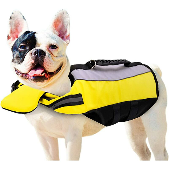 Betterlifegb - Pet Life Jacket Life Lifejacket LifeSaver Lifejacket Reflective Size Dog LifeJacket for Swimming Surfing Hunting Boat (m, Yellow Dog