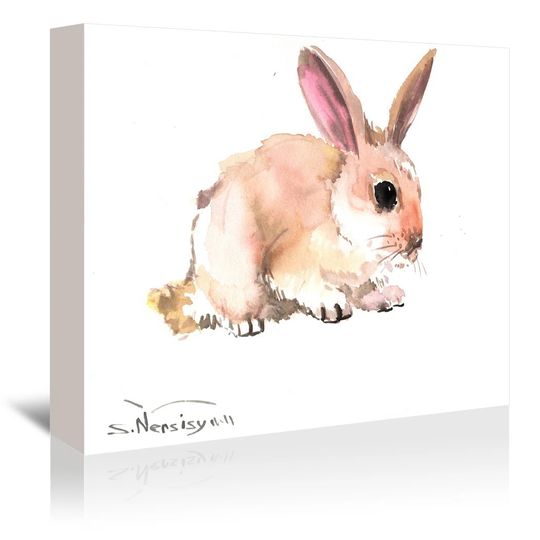 'Bunny 4' by Suren Nersisyan Art Print Wrapped on Canvas