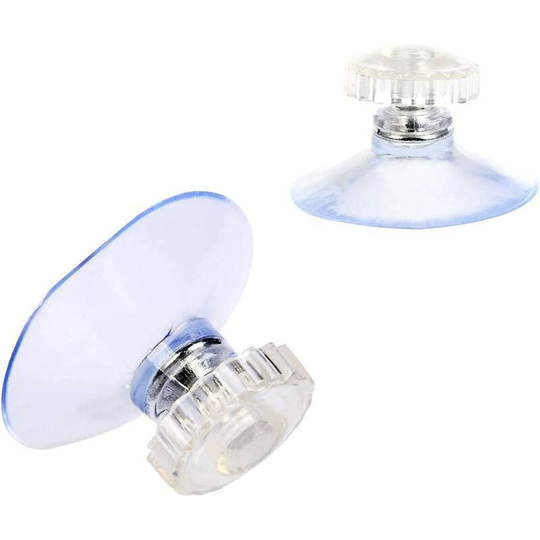 Set of 20 Small Transparent Suction Cups with Knurled Nuts 掳 45 mm, Plastic Suction Cups for Toothbrush Holder, Shower Holder, Soap Box - Rhafayre