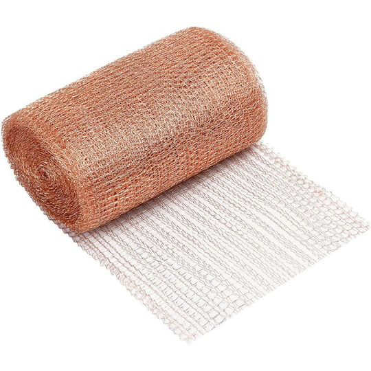 9M Pest Control Copper Mesh, Flexible Knitted Copper Netting, Copper Filter Mesh, Copper Wire Mesh Protection for Home Garden Rodent Insect Snails,