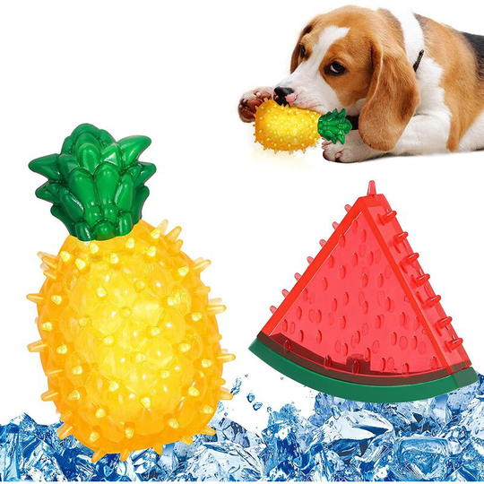 Dogs Teether Cooling Chew Toys, Freezable Pet Teething Toys, Summer Dogs Ice Chewing Toys, Aquatic Fetch Dogs Treats Toys for Puppies, Small & Medium