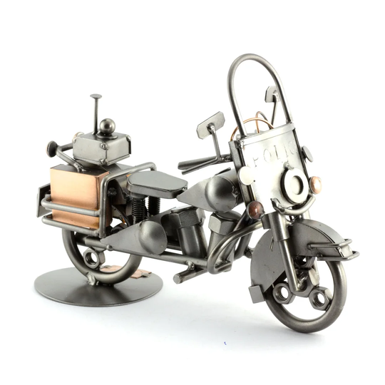 Police Motorcycle Procter Screw Man