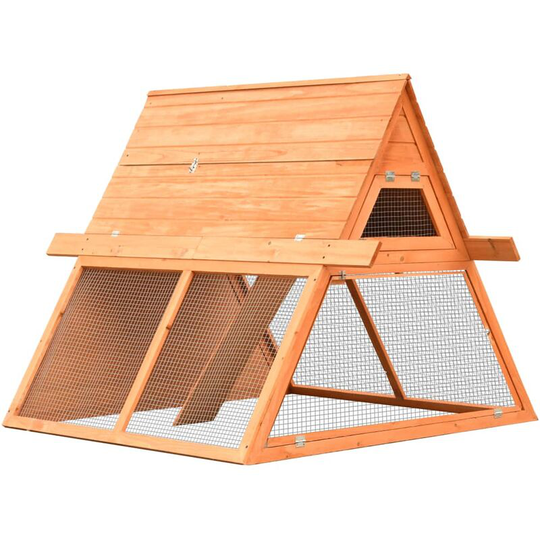 Vidaxl - Rabbit Hutch Solid Pine & Fir Wood 152x128x108 cm Brown