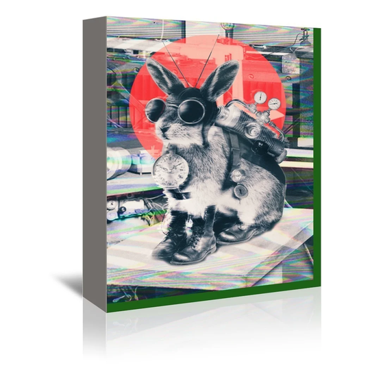 'Time Traveller' by Ali Gulec - Wrapped Canvas Graphic Art Print
