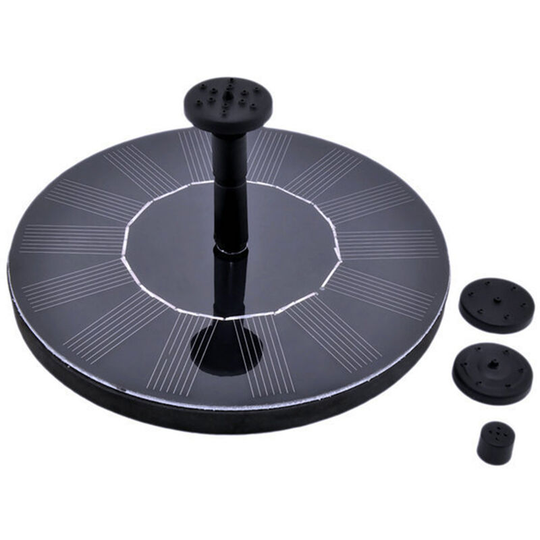 Solar Water Fountain Pump with Different Nozzles 1.4W Solar Panel for Bird Bath Pond Garden Swimming Pool Outdoor Fountain
