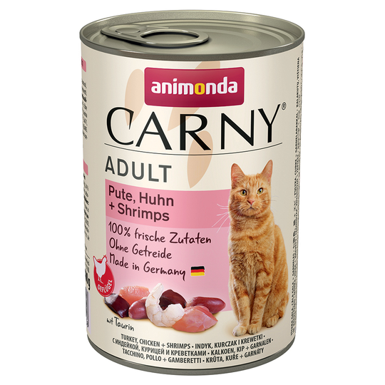Animonda Carny Adult Saver Pack 12 x 400g - Turkey, Chicken & Shrimp