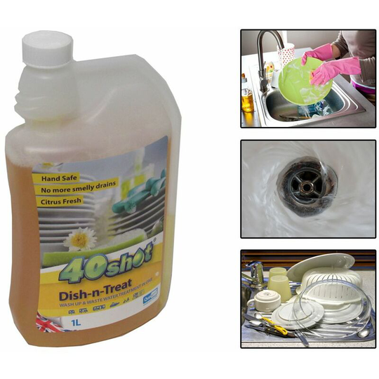 Securefix Direct - 40 Shot Dish-n-Treat - Cleaning Grey Water Washing Grease Contamination