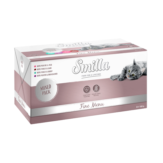 Smilla Fine Menu 8 x 100g - Mixed Pack (4 Varieties)