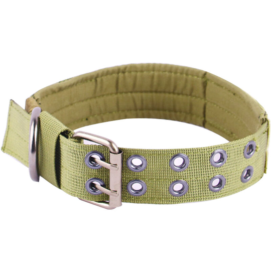 Dog Collar for Large Dogs Wide Tactical Collars with Handle for Extra Large Breed Dogs, Thick Nylon Pet Puppy Collar - Army Green, xl