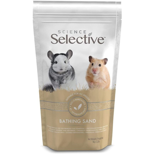Selective Small Pet Sand (1kg) (White/Beige) - White/Beige - Supreme