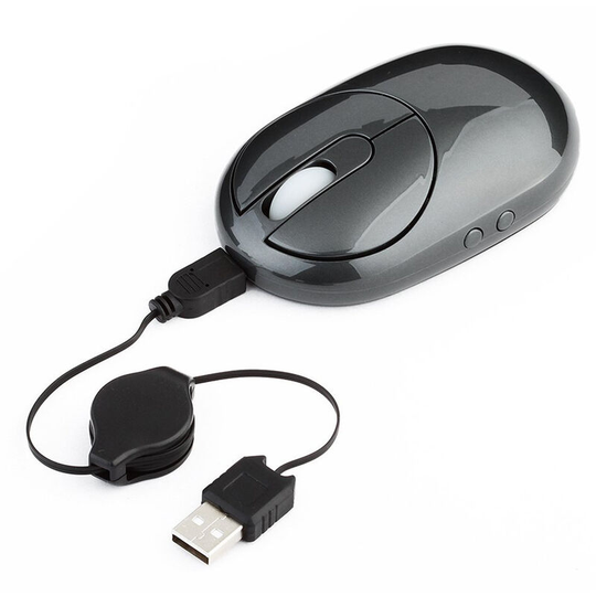 Superseller - 2.4G Wireless Rechargeable Mouse 3-gear Adjustable dpi Ergonomic Optical Mouse with 3-port usb Hub Charging Dock Black