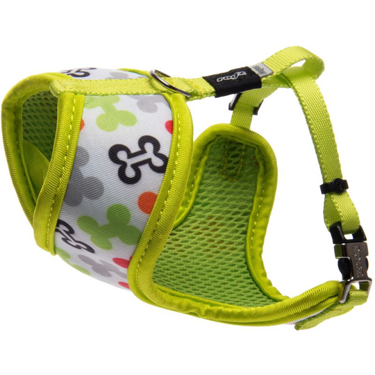 Lapz Trendy Wrapz Harness (10 - 13in) (Multi Bones) - Multi Bones - Rogz