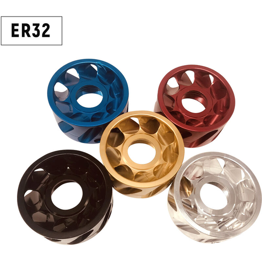 ER32 Screw Nut ER32 Dust Suction Nut Collet Clamping Nut Collet Chuck Nut ER Chuck Nut for Milling Lathe Engraving Machine