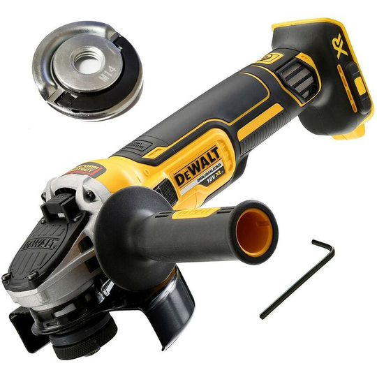 DCG405N 18v xr Brushless Cordless 125mm Angle Grinder Bare + Flange Nut - Dewalt