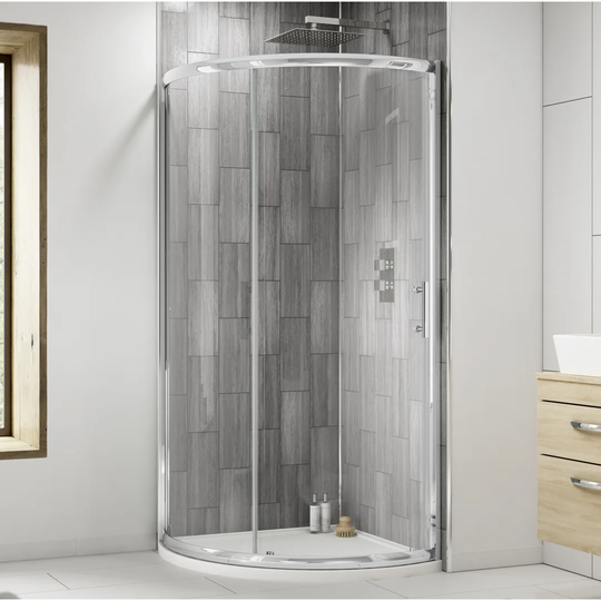 Elswick 91cm x 91cm x 185cm Sliding Single Entry Quadrant Door