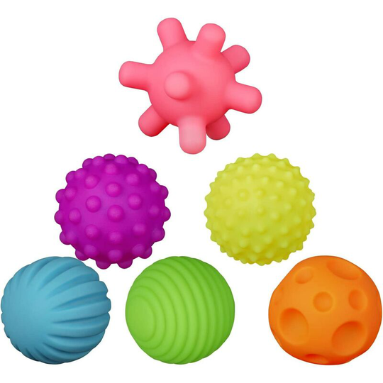 Dksfjkl - 6 Pack Durable Interactive Chew Balls for Puppy Dog Chew Toys Relieve Boredom Chew Toys for Playing Swimming Hunting (Cool Color)