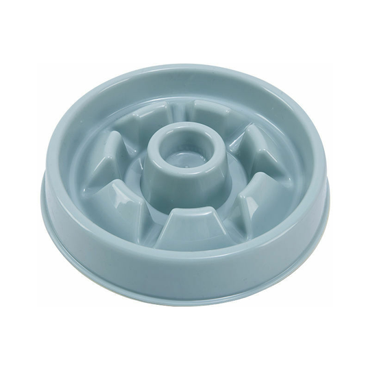 Bette Slow Feeding Dog Bowl Anti Gluttony Cat Bowl Slow Feeding Non-Slip Slow Digestion Prevention Bloating Healthy Pet Feeding (Blue)