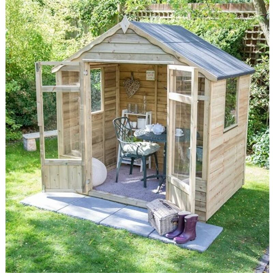 8 x 6 Pressure Treated Overlap Summerhouse (258cm x 193cm) (core)