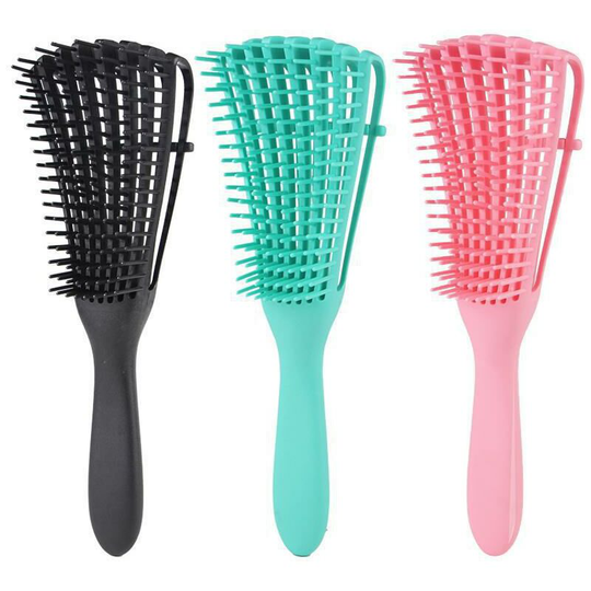 Three hair combs, straight hair combs, octopus massage combs