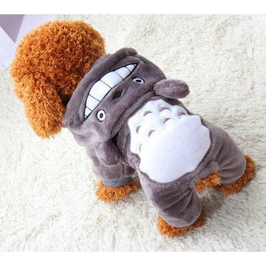 Doggie Pet Clothing Sweatshirt Warm Shirt Autumn Coat Dog Fashion Clothing Jumpsuit, Grey, xxl