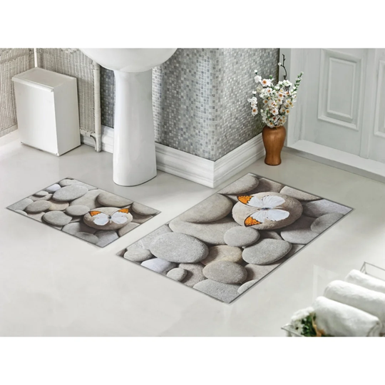 Dirickson 2 Piece Set Rectangle Bath Mat