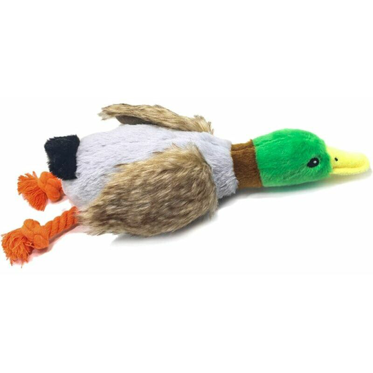 Durable Durable Plush Dog Toys in Duck Shape with Crinkle Paper and Sounds, Dog Toys for Small Medium Dogs
