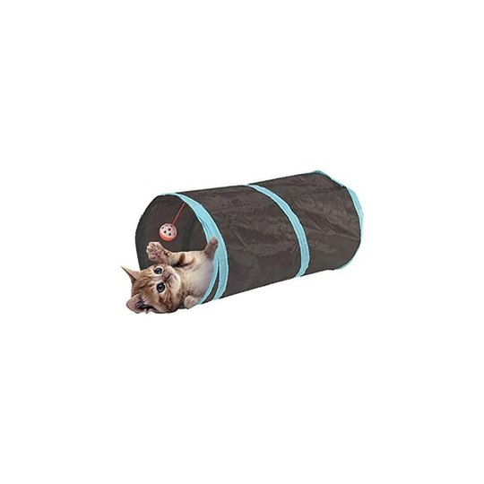 Interactive Collapsible Lightweight 5 Tunnel Crinkle Maze with Bobble and Bell for Cat, Small Rabbit