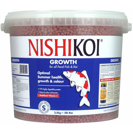 Nishikoi - Growth Small Pellet 2.5kg 2500g