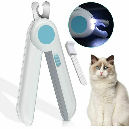 Dog Claw Clipper, Nail Clipper for Medium and Large Dogs Care, Safe Claw Grooming by Spacer, Safety Guard, Pet Accessory (Blue) S'arĂªern