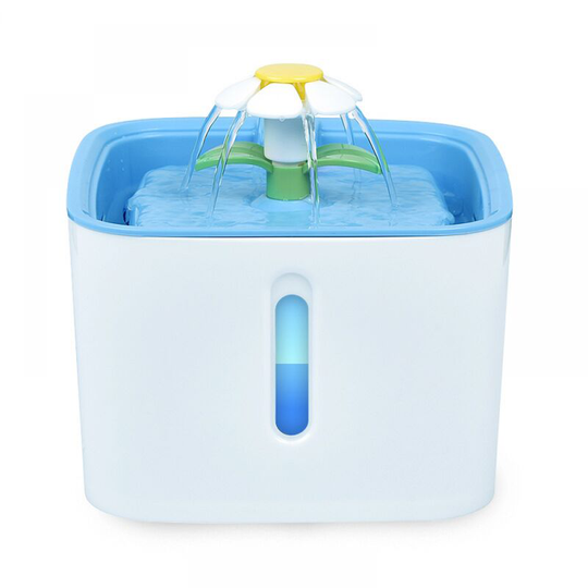 Thsinde - New Pet Fountain, 2.5L Silent Dog Cat Water Dispenser With Lights, Smart Vending Machines Circulated Water Pump & Silicone Under Bowl Mats