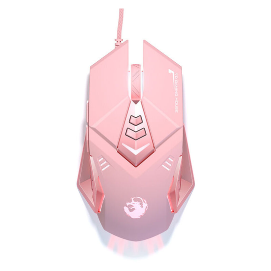 Pink Wired Gaming Mouse, Ergonomic usb Gaming Mouse with 5600 dpi, 7 Programmable Gaming Buttons, rgb Gaming, Ultra-Lightweight, Ultra-Fast Computer