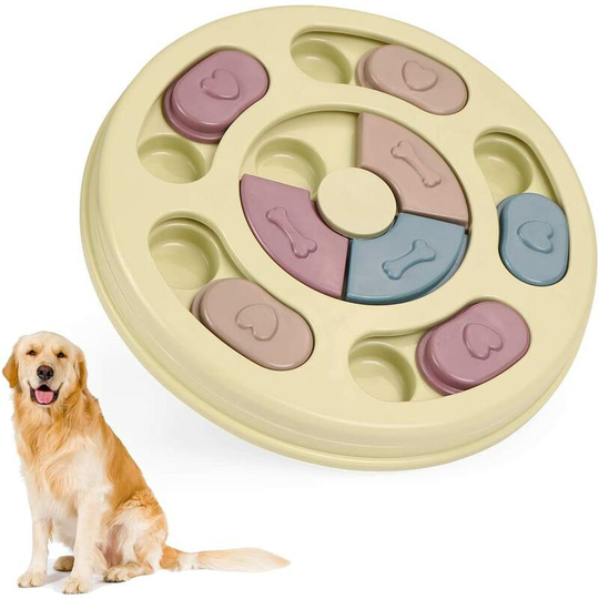 Interactive dog toy, dog educational toys, slow diet dog toys, educational pet toys for cats and dogs (green)