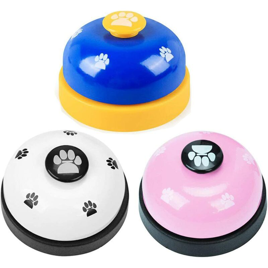 Soekavia - Dog Doorbells Training Pet Potty Training Bells Animals Bells Stainless Steel Communication Tools 3 Pieces Doorbell Bells
