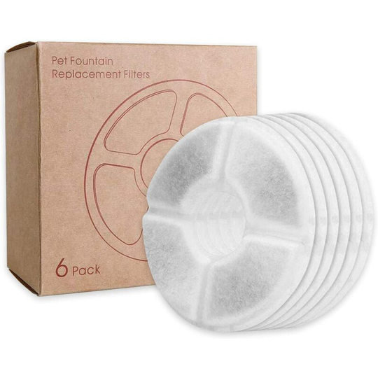 Devenirriche - Cat Water Fountain Filter, Triple Action Fountain Filter for Replacing Cat Fountain with High Intensity Cotton, Charcoal for 2-2.5L
