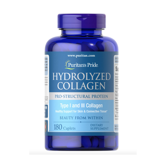 PURITAN'S Pride HYDROLYZED Collagen 1000 MG 180 CAPLETS