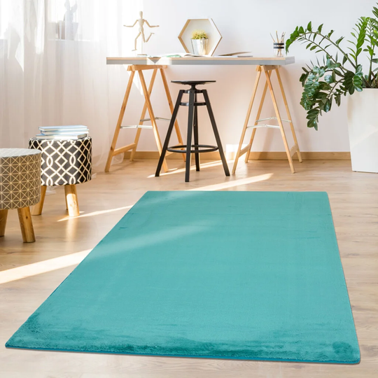Dorrelis Machine Woven Petrol Rug