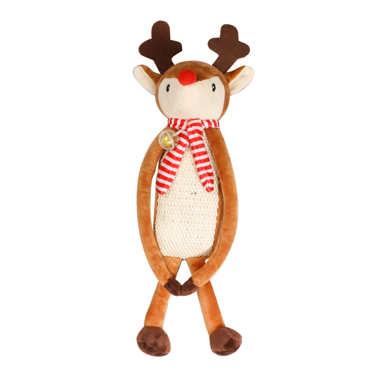 Reindeer Cat Scratcher Door Hanger - 54 x 9.8 x 10 cm (L x W x H)