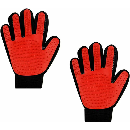 Joorrt - 2pcs Massage Glove Grooming Cleaning Dead Hair for Pets, Soft Brushing Glove Brush Glove, Tool for Removing Fallen Pet Hair, Brush for Dog