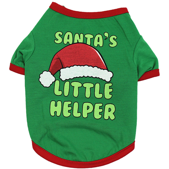 Pets Christmas T-Shirt For Dogs Christmas Pet Clothes Christmas Pet Costume Dog Shirt Dog T-Shirts(TPJA095-M)