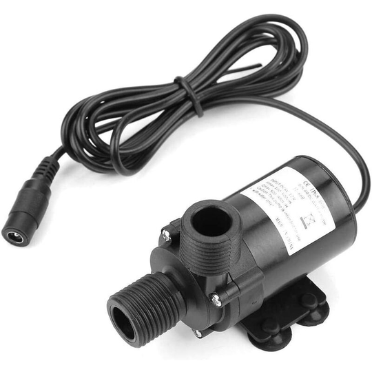 Water pump, DC12V mini brushless dc water pump for solar water heater -40~100 Flow rate: 650L/H