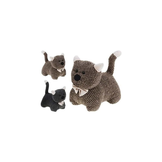 The Magic Toy Shop Large Heavy Fabric Animal Kitten Cat Novelty Door Stop Stopper Toy Doorstop