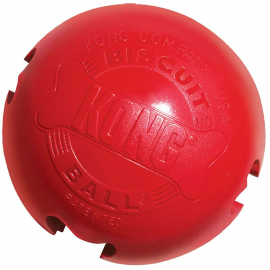 Biscuit Ball Dog Treat Dispenser (l) (Red) - Red - Kong