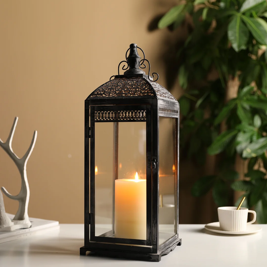 40cm Glass Lantern