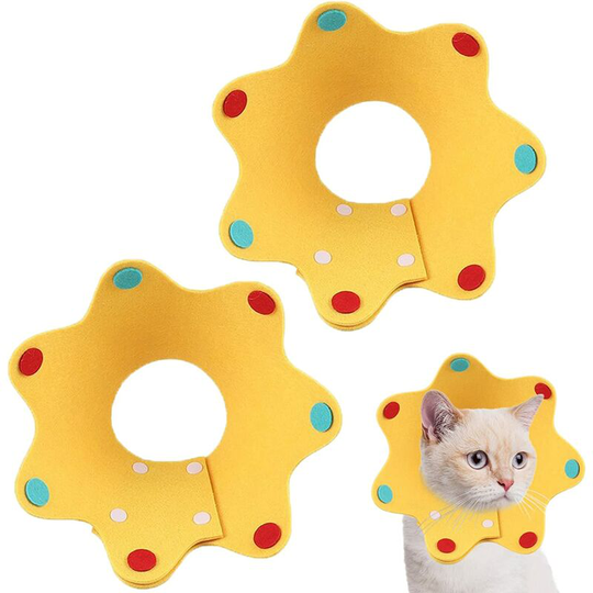 Pet Protection Collar Cat Recovery Collar Dog Collars Adjustable Anti-Bite Cat Comfortable Post-Surg