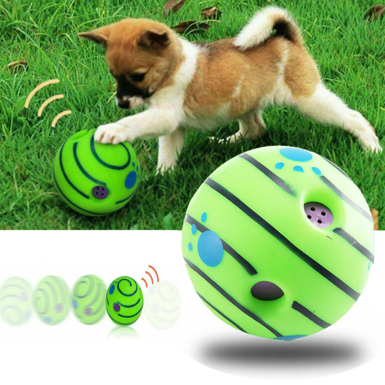 Wobble Wag Giggle Ball Pet Dog Play Training Toy with Funny Sound