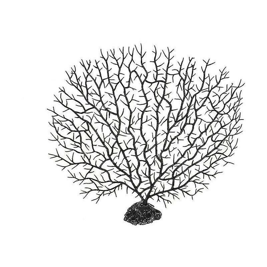 Ilovemilan - Underwater Artificial Coral Ornament Aquatic Plant1 Piece, Black