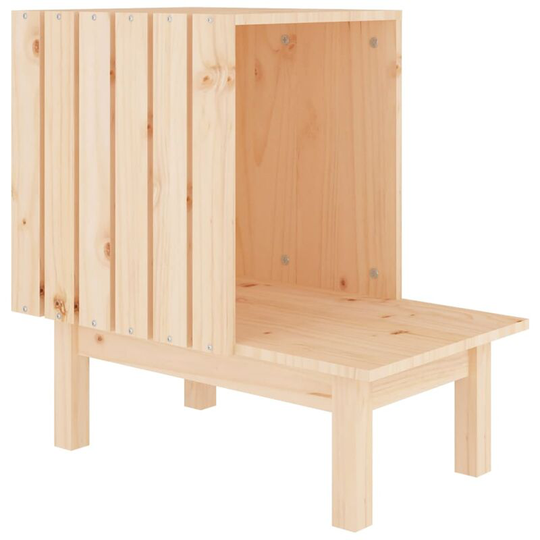 Cat House 60x36x60 cm Solid Wood Pine Vidaxl Brown