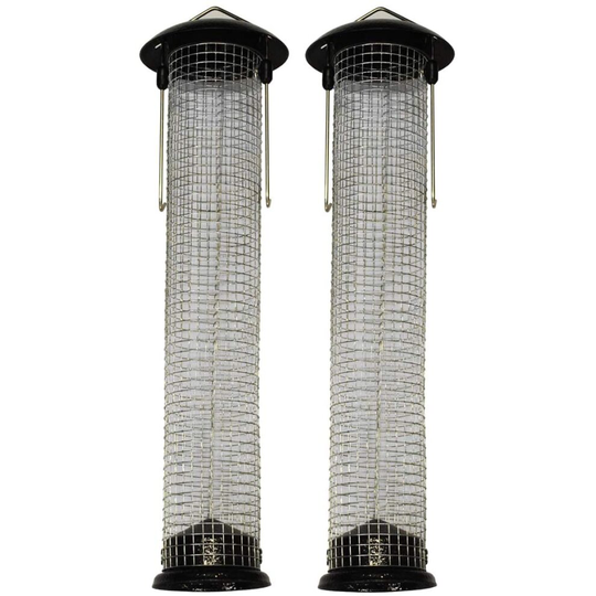 2 x Large Hanging Peanut Bird Feeders For Bird Feeding Stations