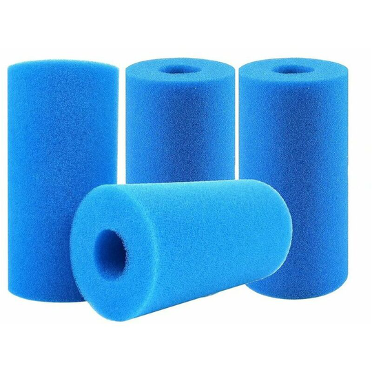 Qersta - 4 Pieces Filter Sponge,Pool Filter,Pool Filter Foam,Filter Sponge,Reusable and Washable Cartridge Filter Sponge,for Spa,Swimming